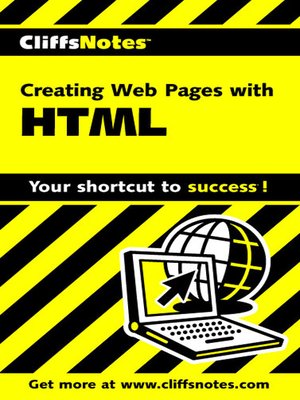 cover image of CliffsNotes Creating Web Pages with HTML